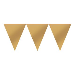 Vimpelguirlande Guld Lang