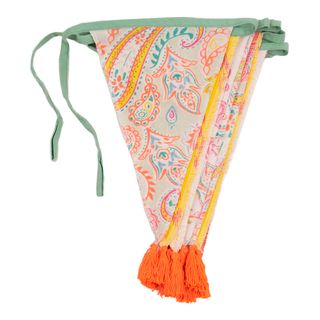 Vimpelguirlande i Stof Boho Paisley