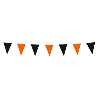 Vimpelguirlande Mini Sort/Orange