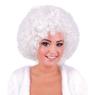 Afroparyk Hvid