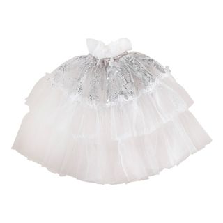 Hvid Kappe med Sølvstænk