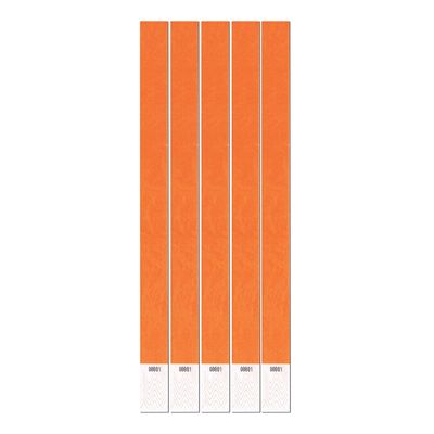 Entréarmband Neonorange - 100-pack