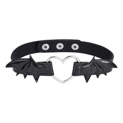 Halsband Choker med Hjärta Fladdermus - One size