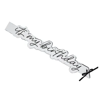 Ordensband It's My Birthday Silver