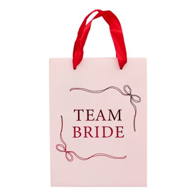 Presentpåsar Team Bride Rosa Rosett - 5-pack