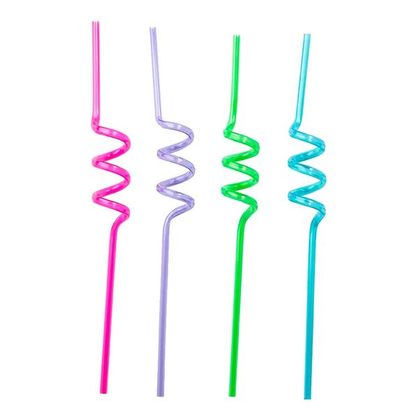 Återanvändbara Sugrör Flerfärgade - 4-pack