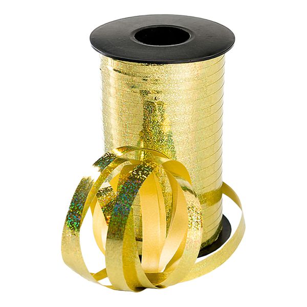 Ballongsnöre Glitter Guld - 250 m x 10 mm