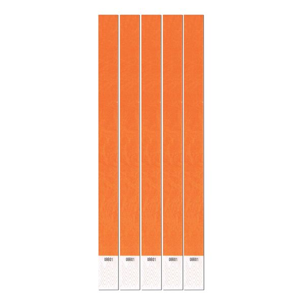 Entréarmband Neonorange - 100-pack