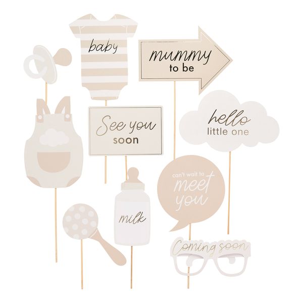 Fotoprops Baby Shower Hello Little One - 10-pack