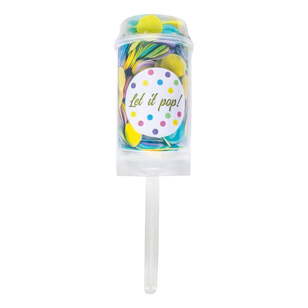 Konfetti Push Pop Färgmix Pastell
