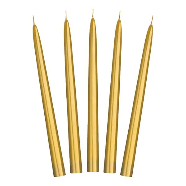 Kronljus Guld Metallic - 10-pack