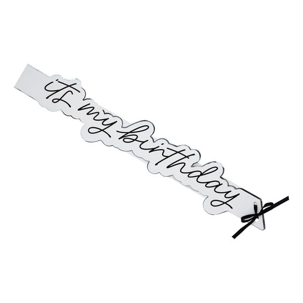 Ordensband It's My Birthday Silver