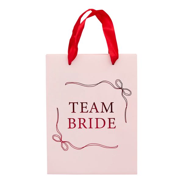 Presentpåsar Team Bride Rosa Rosett - 5-pack