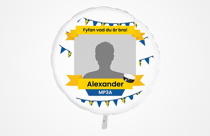 Ballong med valfritt motiv!