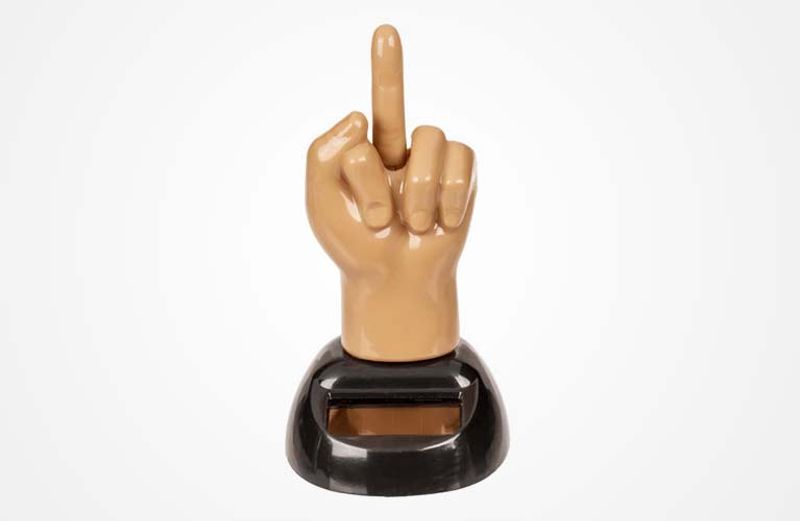Solcellefigur langfinger 