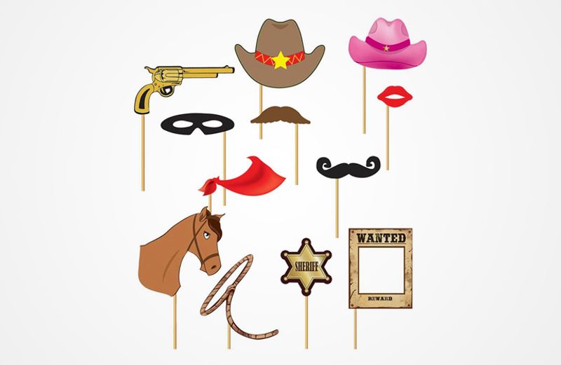 Morsomt cowboytilbehør