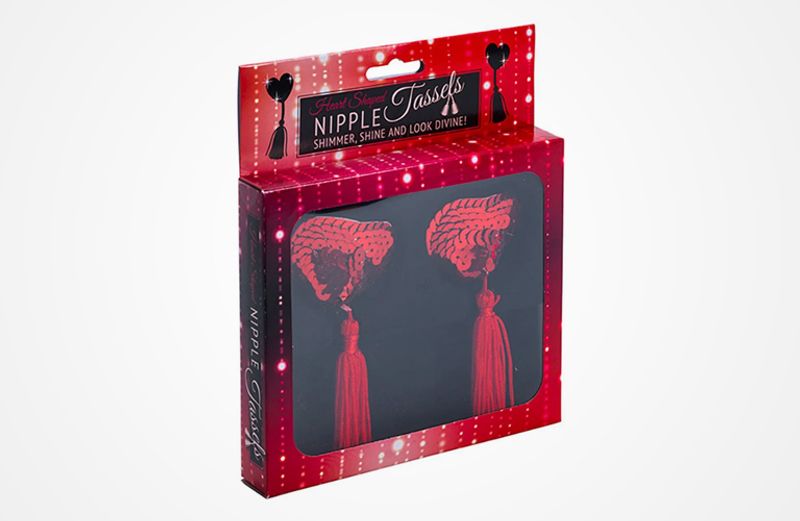 Nipple Tassels Røde Hjerter