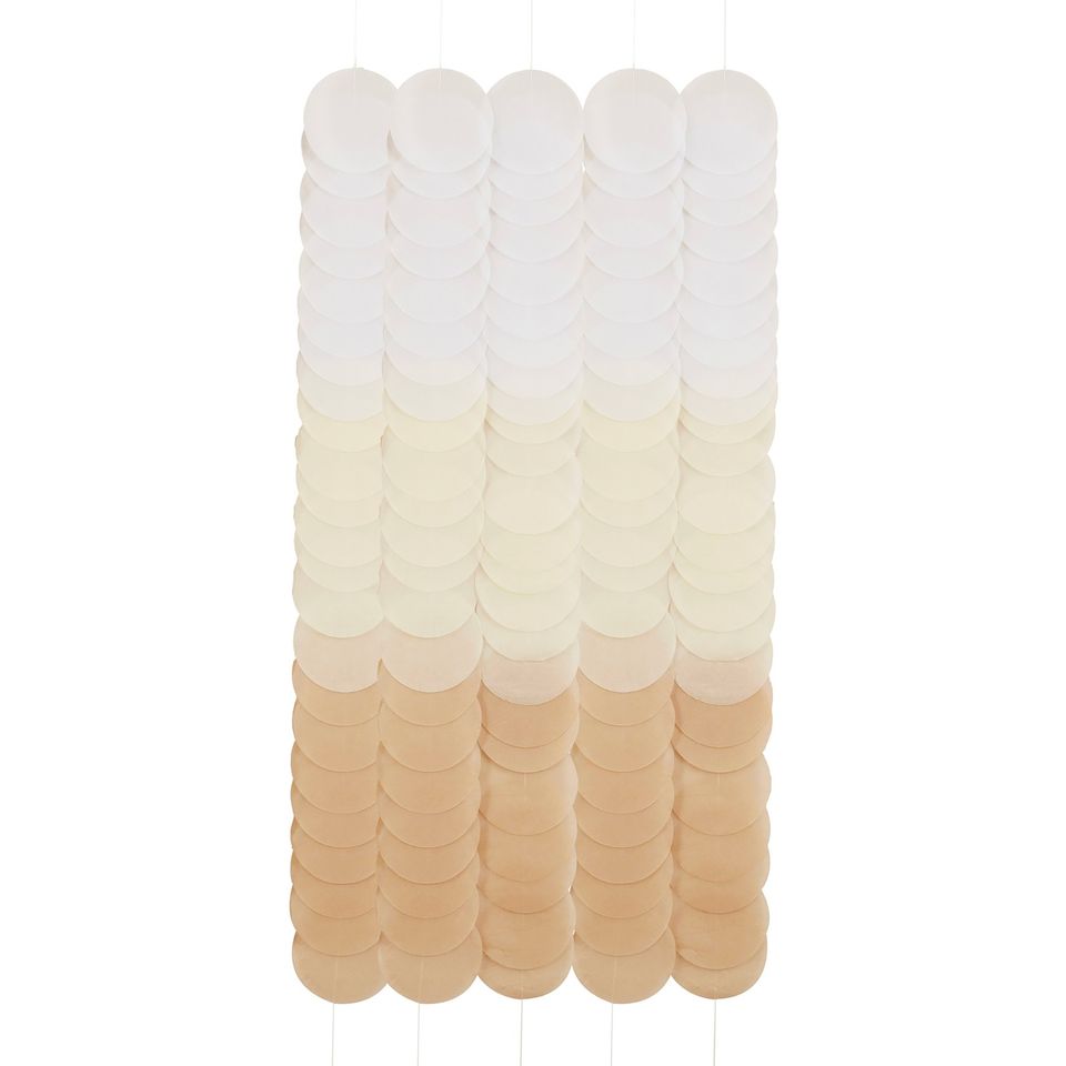 Backdrop Cirklar Beige Mix från Ginger Ray