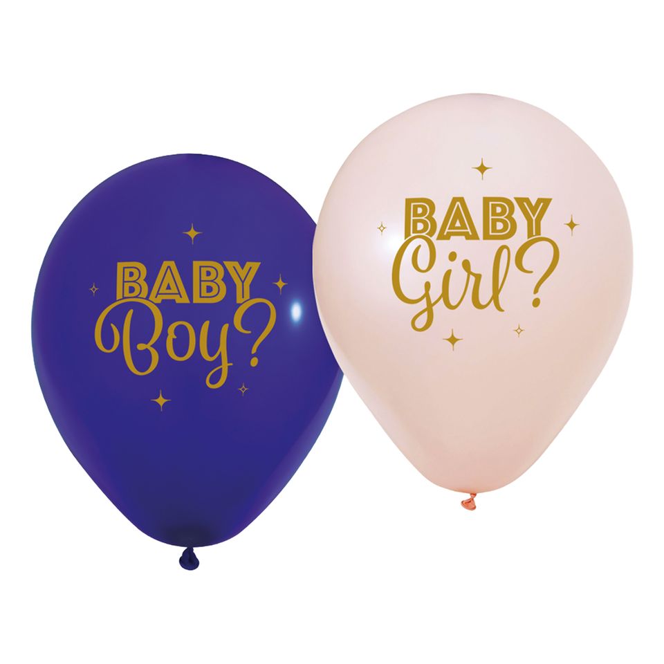Ballonger Gender Reveal - 8-pack från Globos Europe