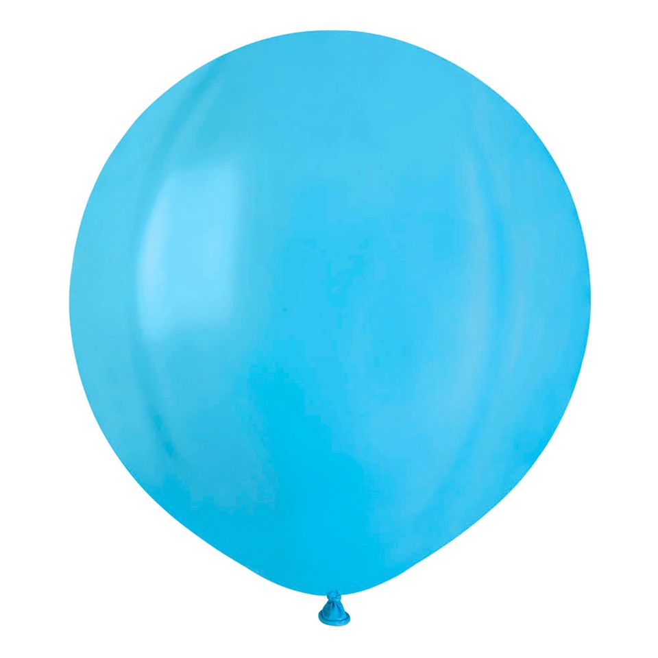 Ballonger Ljusblå Runda Stora från Ballongkungen