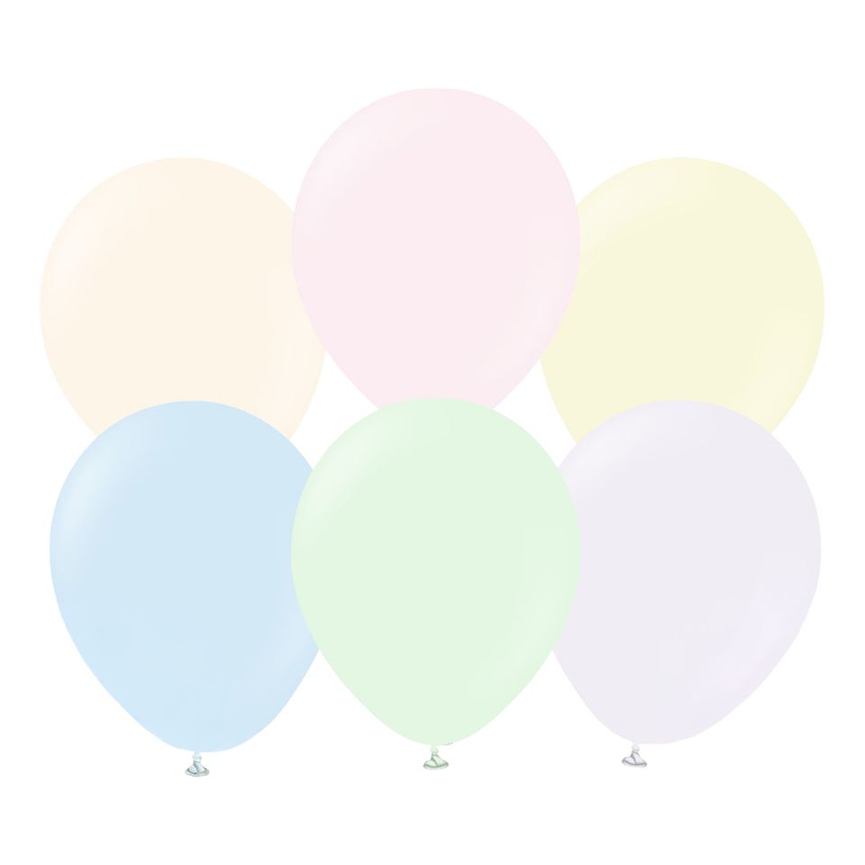 Ballonger Professional Flerfärgade Macaron Pale från Ballongkungen