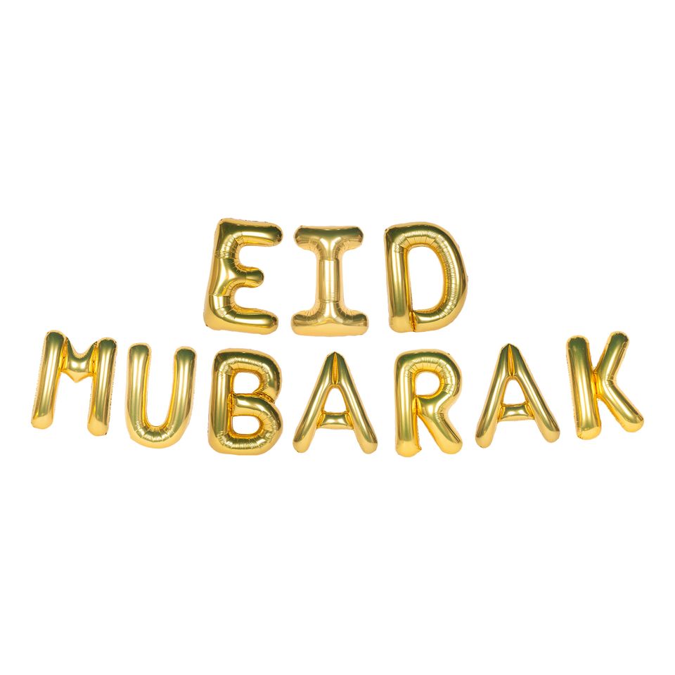 Ballonggirlang Eid Mubarak Guld från Ballongkungen