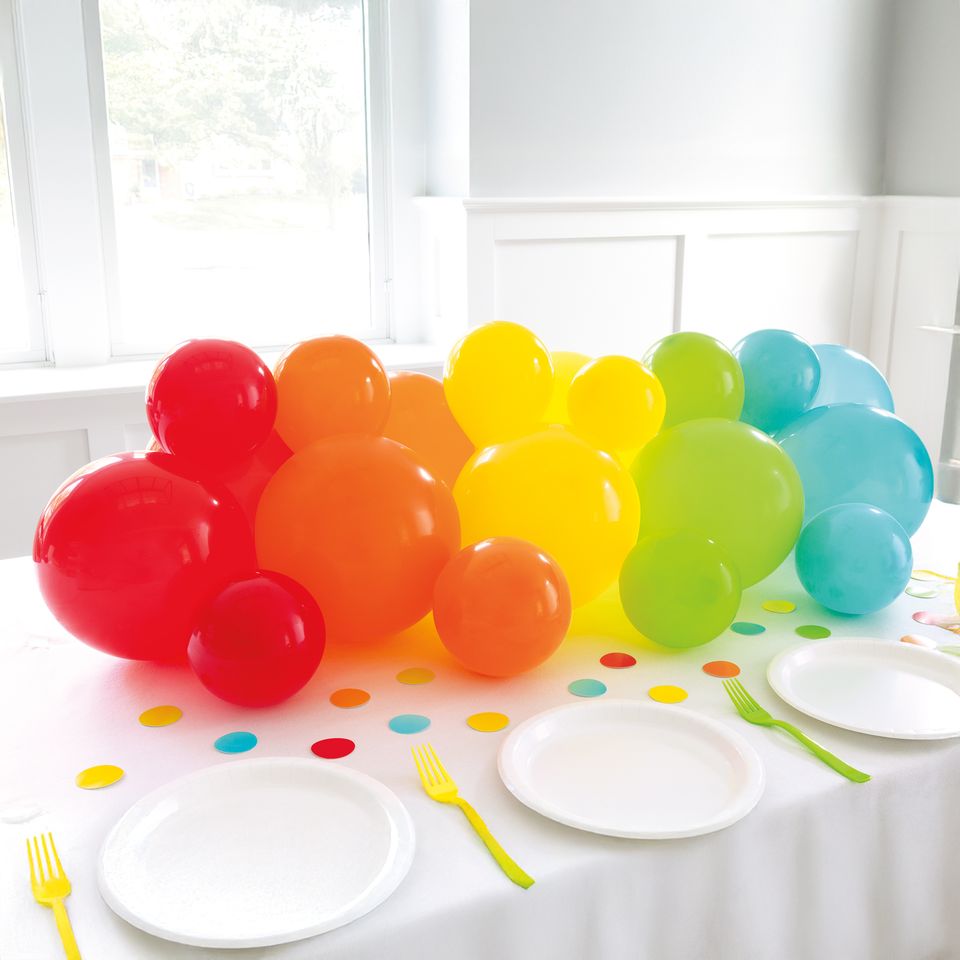 Ballonggirlang & Konfetti Regnbåge från Unique Party