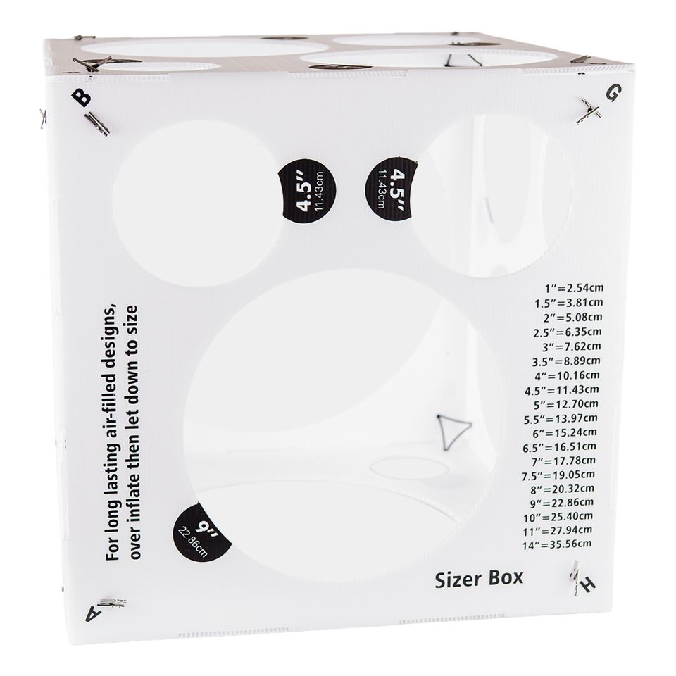 Ballongmall Storleksbox från Ballongkungen