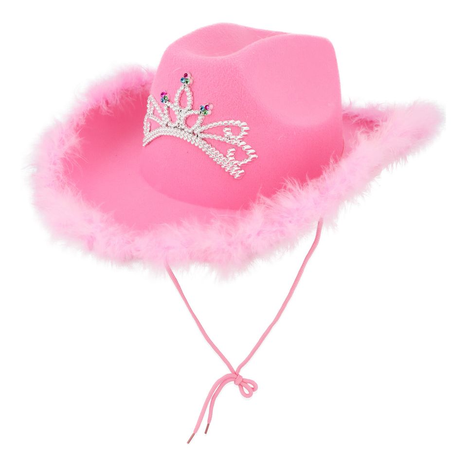 Cowboyhatt Rosa med Tiara från Henbrandt