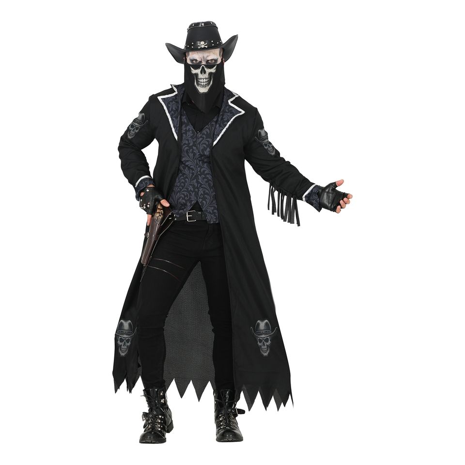 Dödskalle Cowboy Maskeraddräkt från Fiestas Guirca