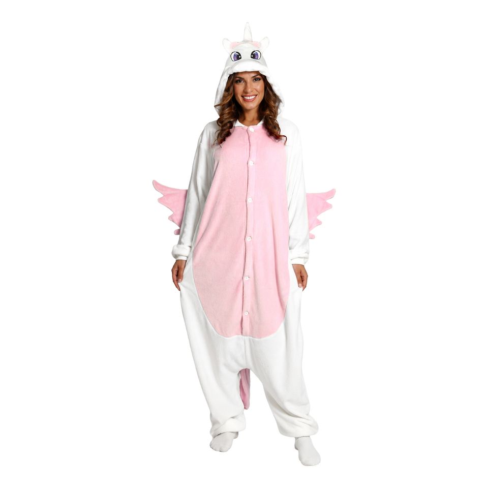 Enhörning Kigurumi Rosa Maskeraddräkt från Fiestas Guirca