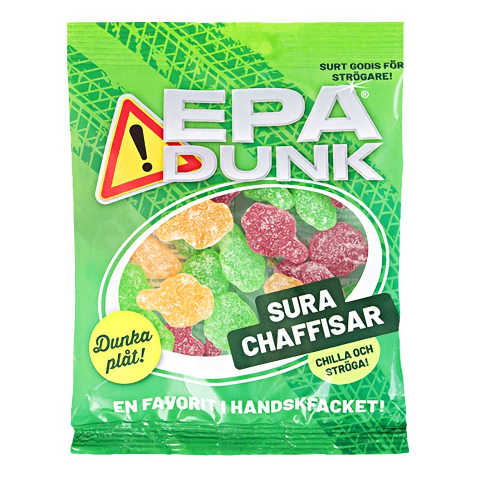 Epa Dunk Sura Chaffisar - 80 g från ERT Godis Singel