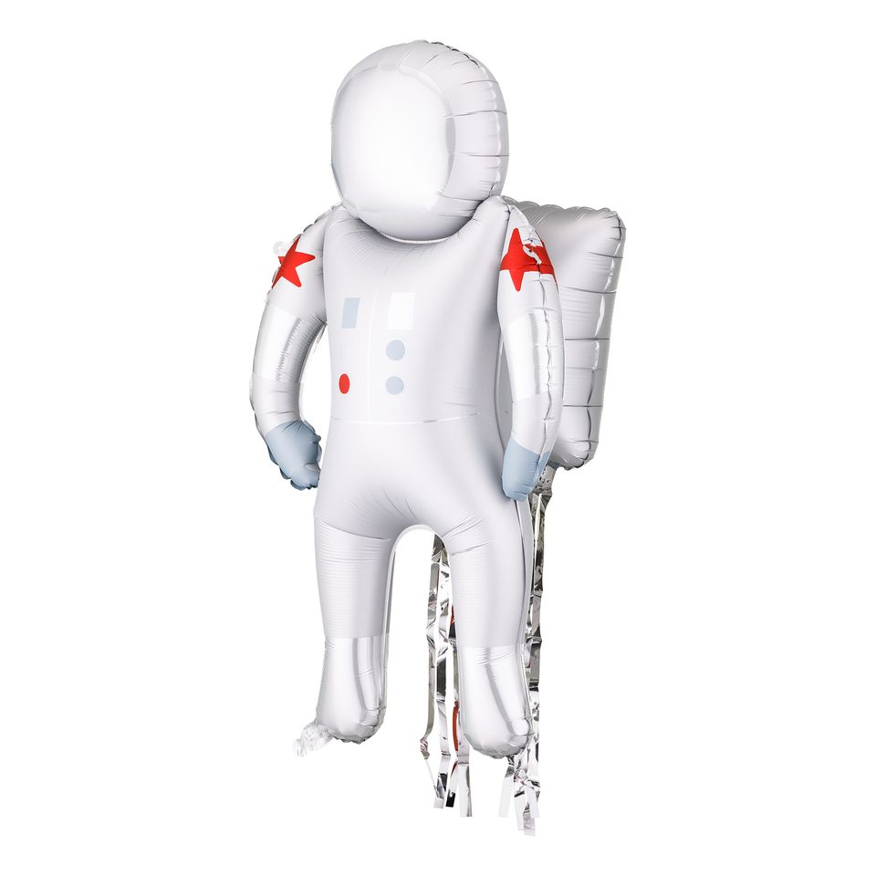 Folieballong Astronaut med Streamers från PartyDeco