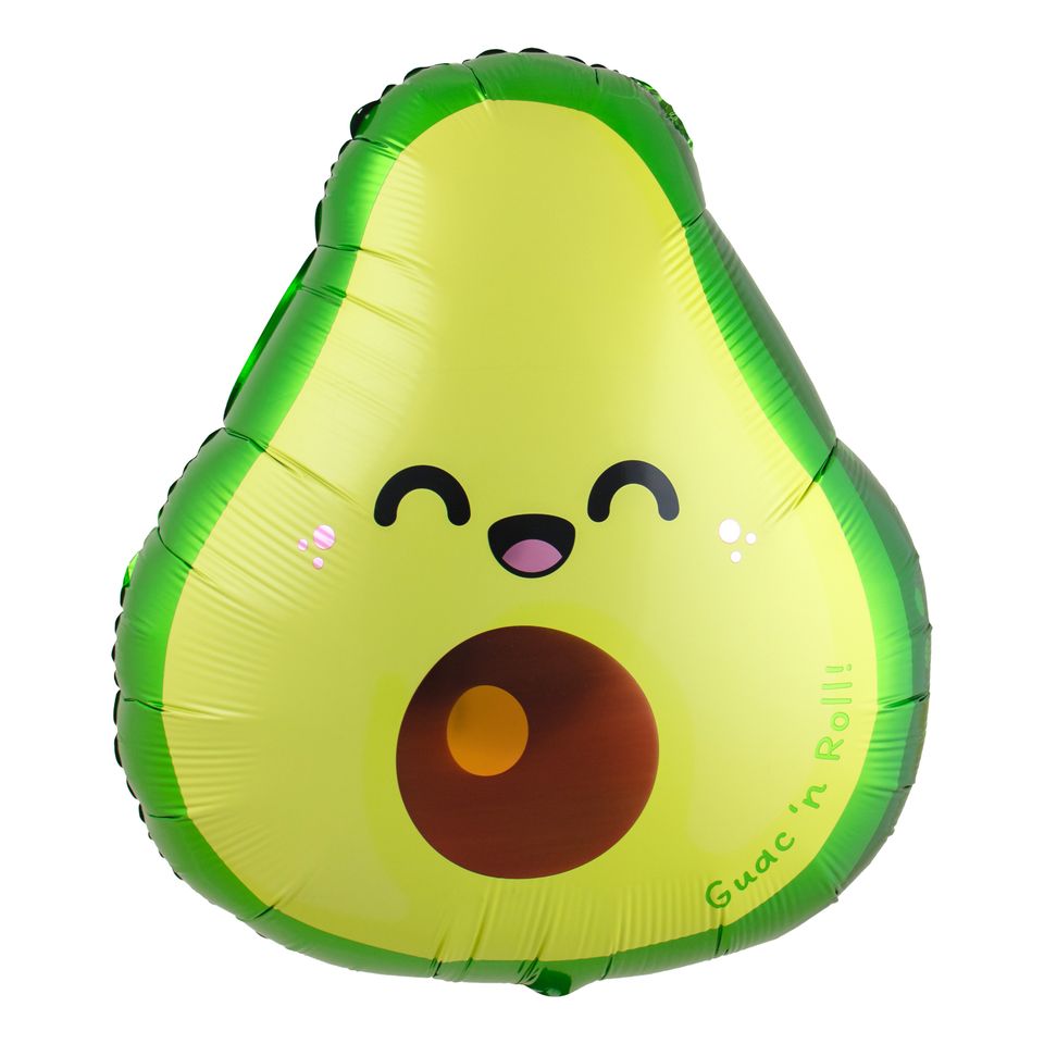 Folieballong Avokado Kawaii från Folat