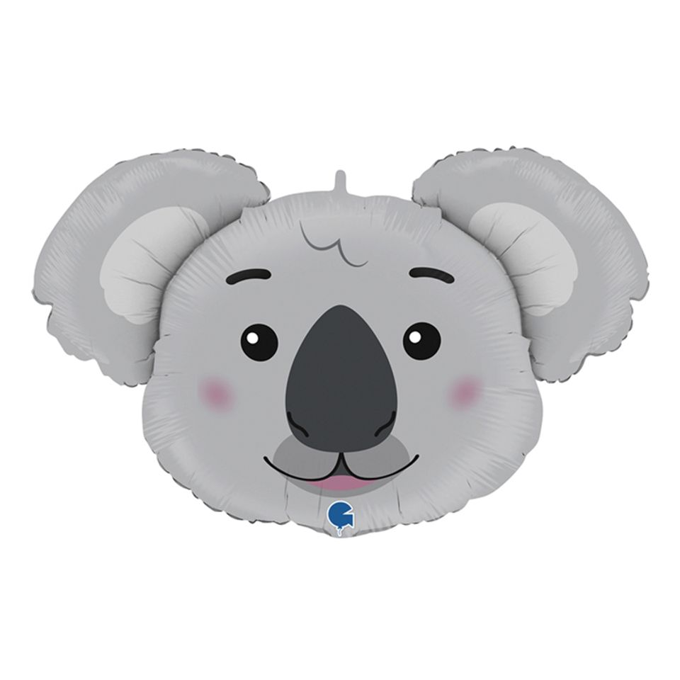 Folieballong Koala Huvud - 1-pack från Ballongkungen