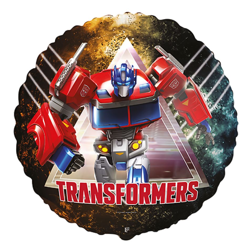 Folieballong Rund Transformers™ Optimus Prime från Santex