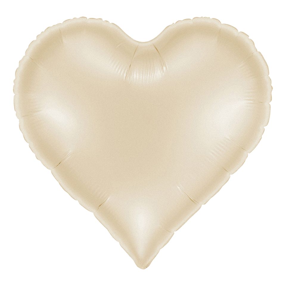Folieballong Sweetie Heart Satin Cream från Ballongkungen