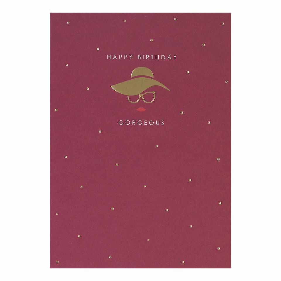 Gratulationskort Happy Birthday Gorgeous från Hedlundgruppen