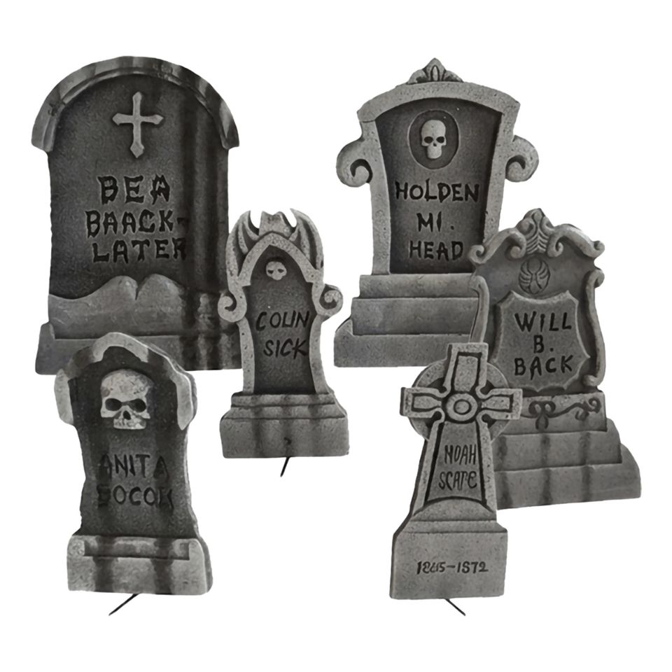 Gravstenar Dekorationskit - 6-pack från Dynäs Import