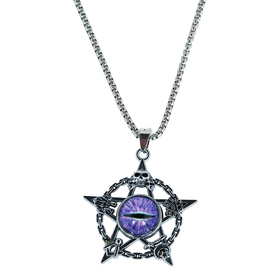 Halsband Demon Öga Lila från Fiestas Guirca