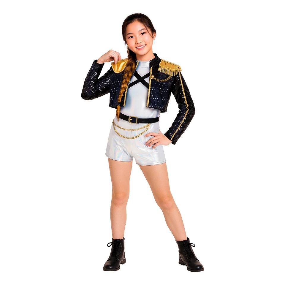 K-pop Star Silver Leader Barn Maskeraddräkt från Fiestas Guirca