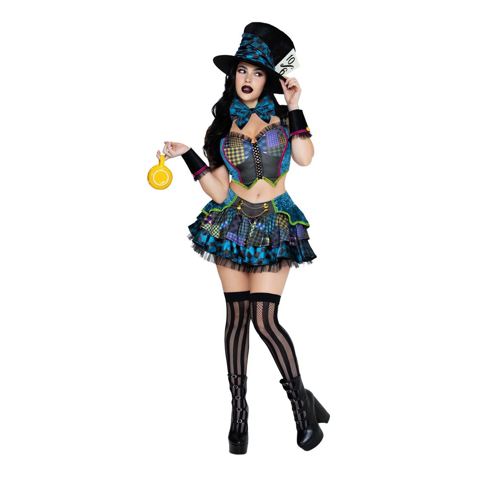 Mad Hatter Dam Deluxe Maskeraddräkt från Leg Avenue