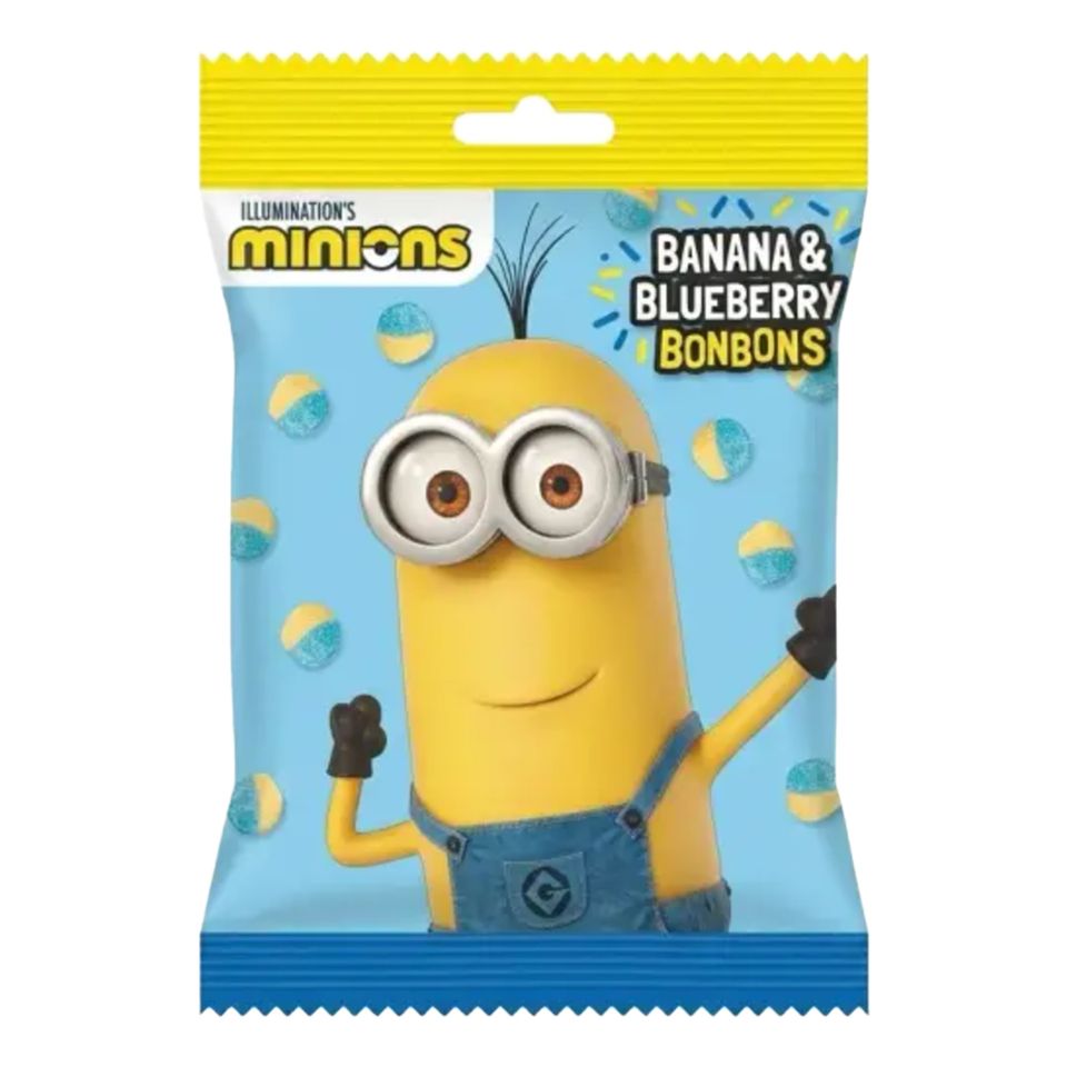 Minions Banan & Blåbär BonBons - 90 g från Coopers Candy