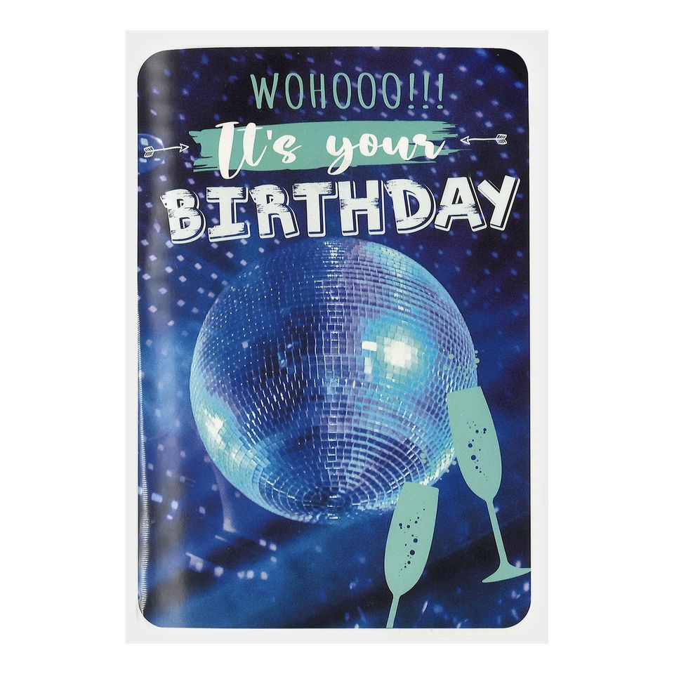 Musikkort Disco Birthday från Hedlundgruppen