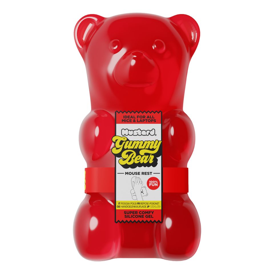 Mustard Gummibjörn Musstöd Röd från Ohlsson och Lohaven