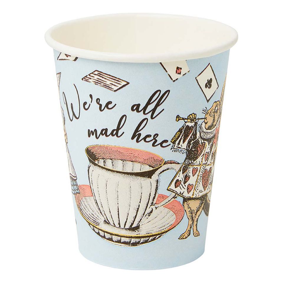 Pappersmuggar Alice Wonderland - 8-pack från Talking Tables