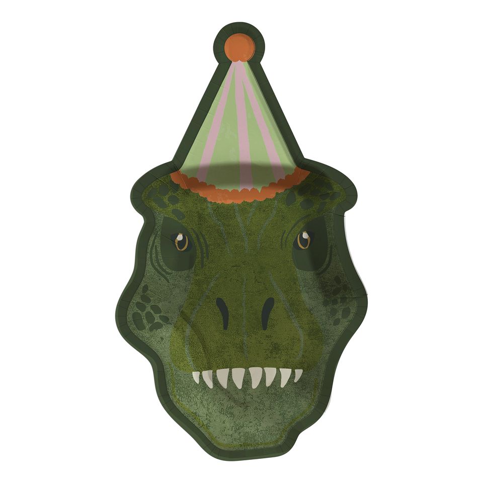 Papperstallrikar Dinosaurier T-Rex - 8-pack från Club Green / Hootyballoon