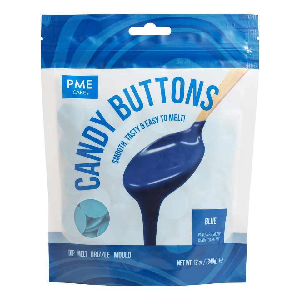 PME Candy Buttons Blå - 340 g från PME Cake