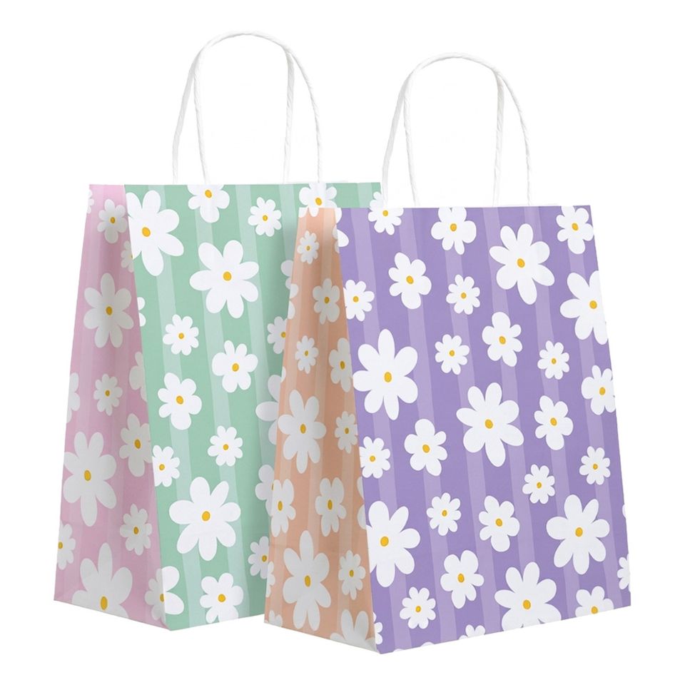 Presentpåsar Daisies - 6-pack från Globos Europe