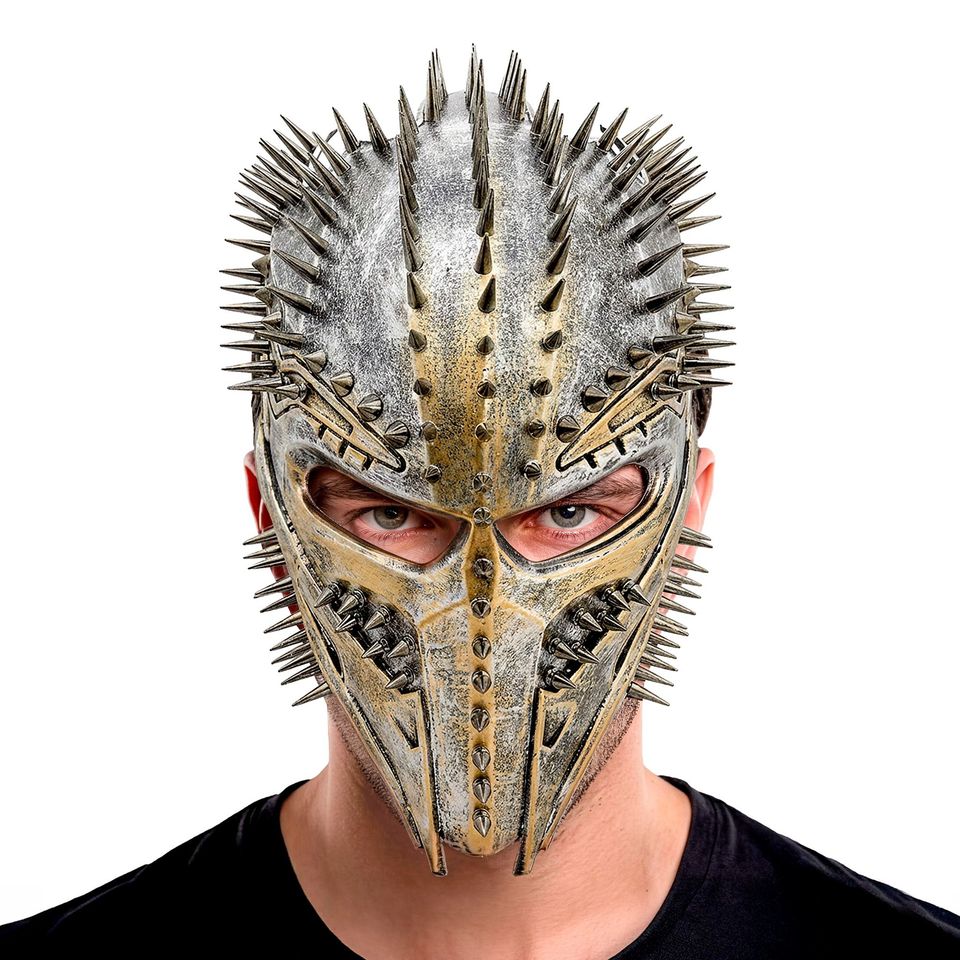 Sci-Fi Alien Mask med Taggar från Widmann